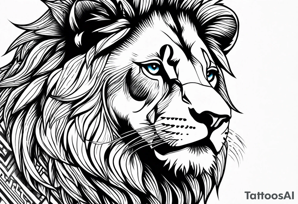 Lonesome samurai standing behind a Tori gate depicting memento mori and cherry blossom leaves falling around him tattoo idea