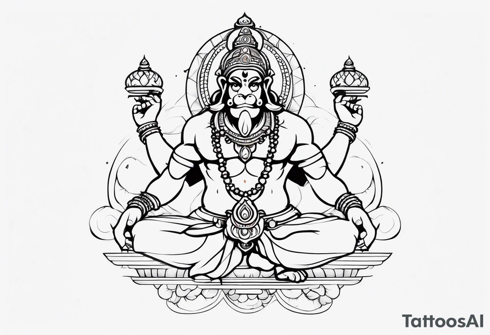 hanuman tattoo idea