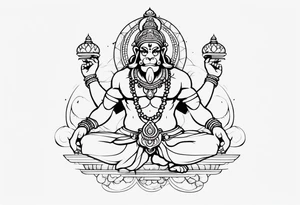 hanuman tattoo idea