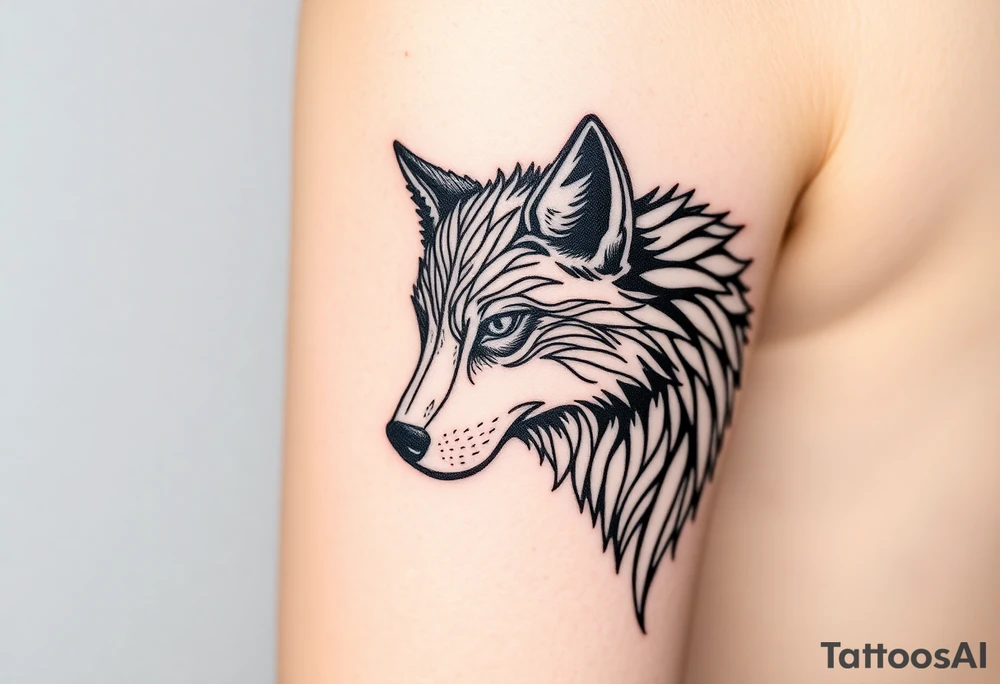 Wolf tattoo idea
