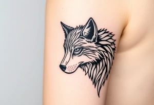 Wolf tattoo idea