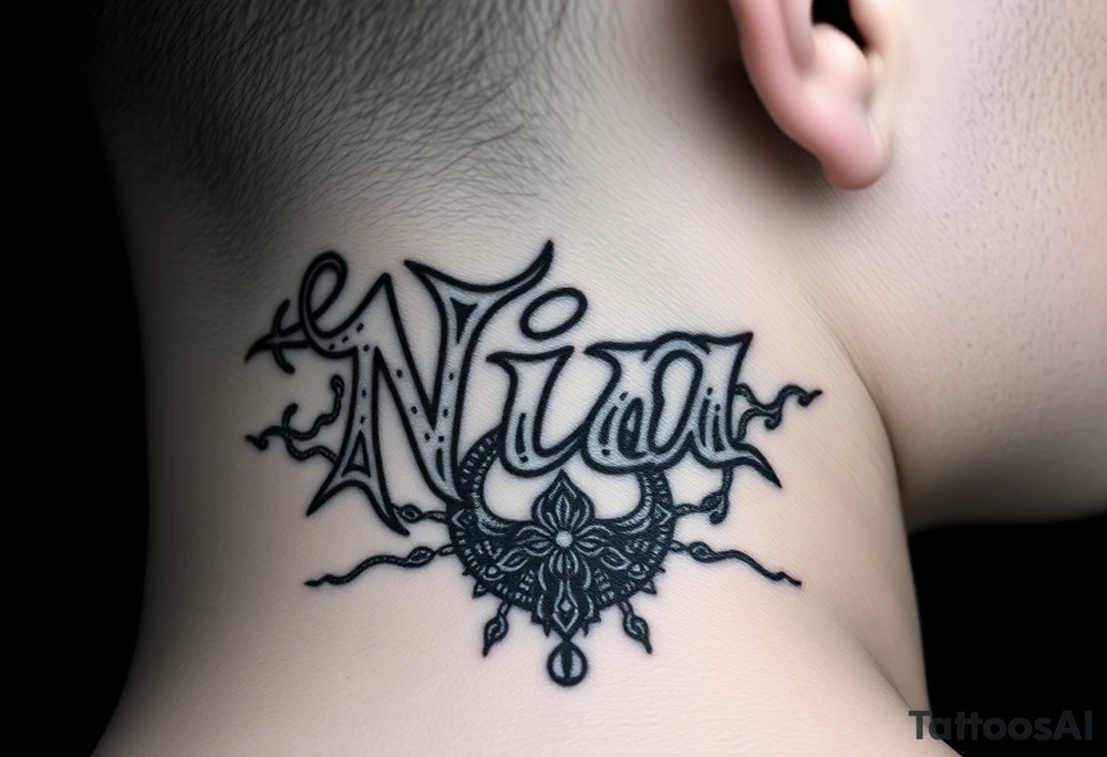name Nia with dreamweaver tattoo idea