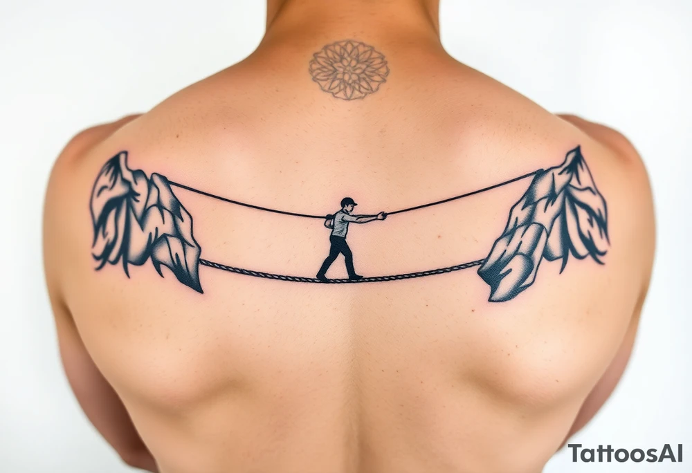 Slackline tattoo idea