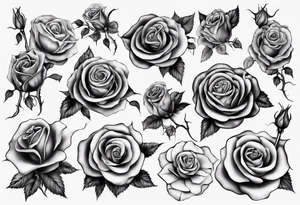 sound roses tattoo idea