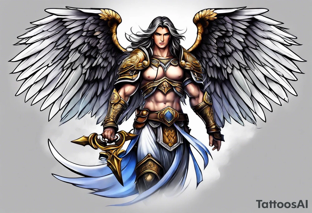 Warrior Angel tattoo idea