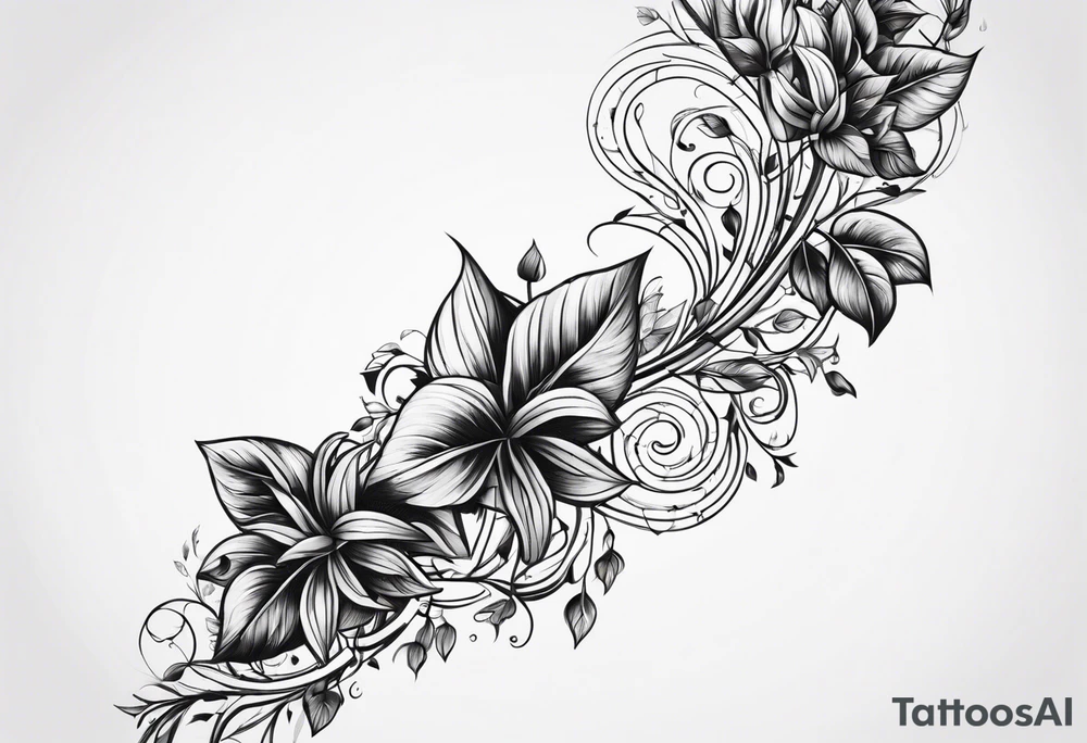 Vines crawling up the arm. tattoo idea