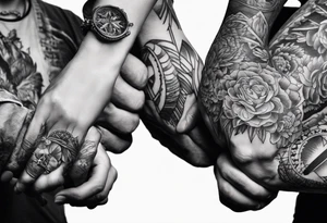 tattoo of tew hands pointing at each other but not touching tattoo idea