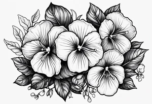 Violets tattoo idea