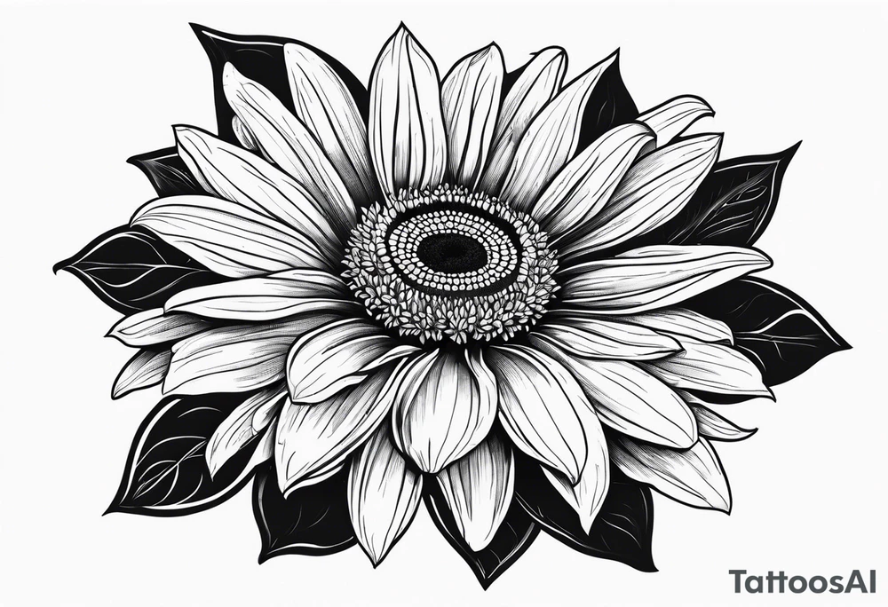 gerber daisy sunflower lilly bee lady bug tattoo idea