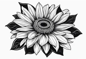 gerber daisy sunflower lilly bee lady bug tattoo idea