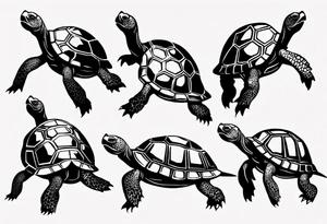 Slow tortoise tattoo idea