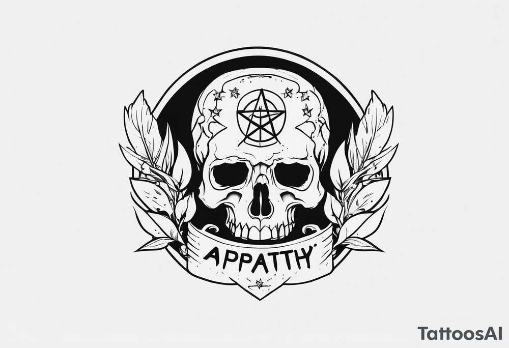 “apathy is death” tattoo idea