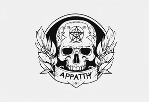 “apathy is death” tattoo idea