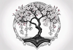 Cherry tree tattoo idea