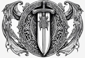 Valhalla gates sword  axe tattoo idea