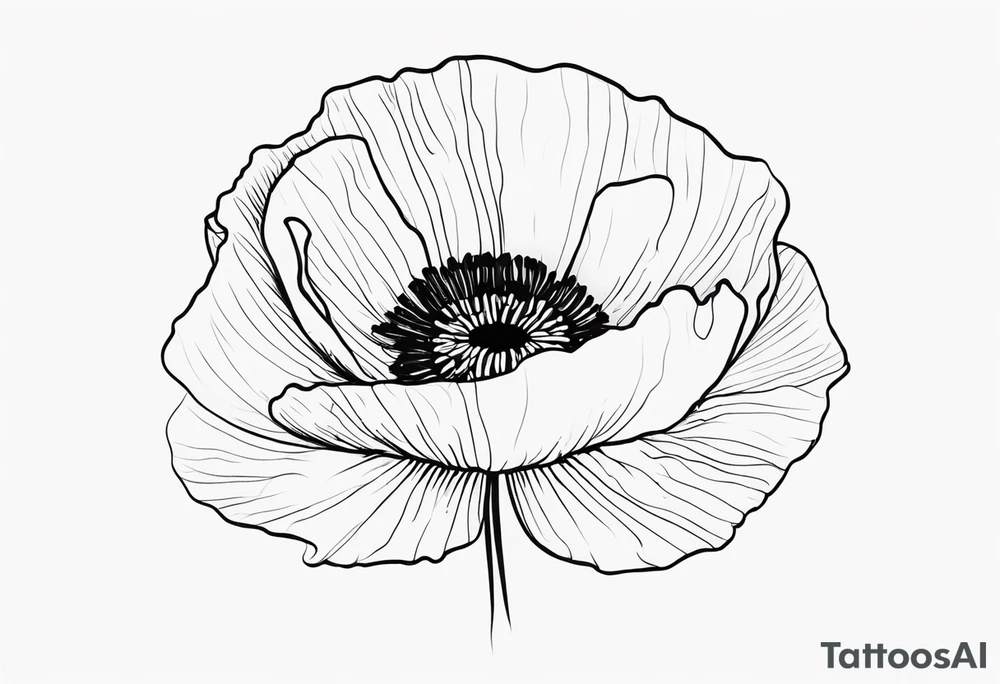 simple outline tatoo, face, poppy, word tattoo idea