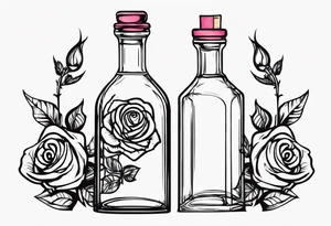 Rose 
Meer 
Flasche 
Dornen 
Seil
Kerze tattoo idea