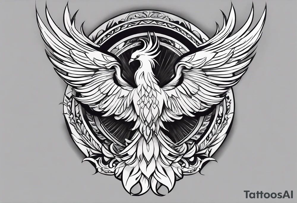 Small phoenix rising up. For mom memory. Little details tattoo idea Small phoenix rising up. For mom memory. Little details tattoo idea