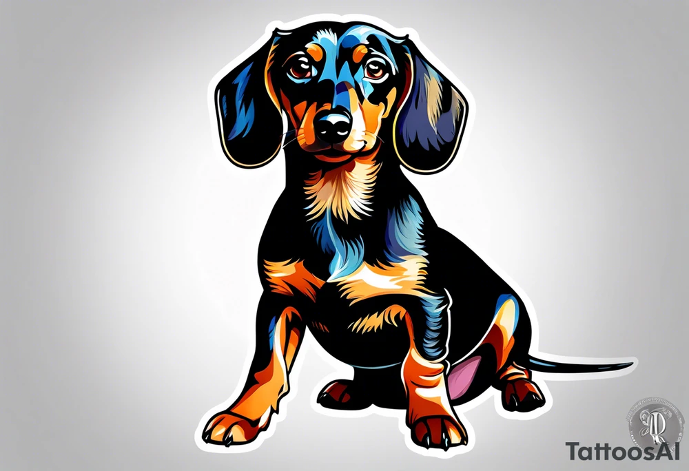 Dachshund tattoo idea