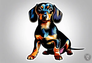 Dachshund tattoo idea