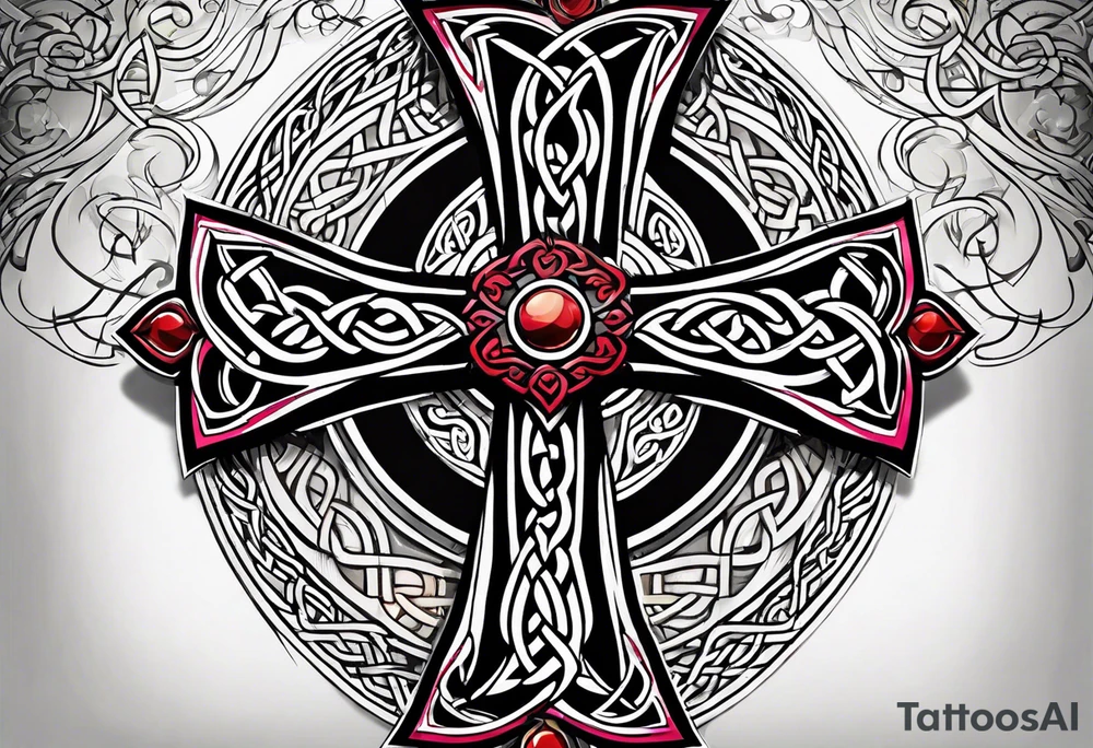 celtic cross tattoo idea
