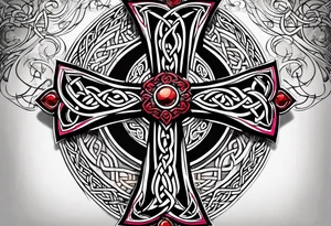 celtic cross tattoo idea