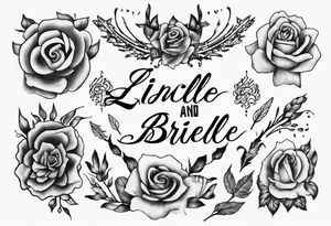 The names Lincoln and Brielle tattoo idea