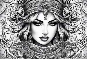 Line armband tattoo idea