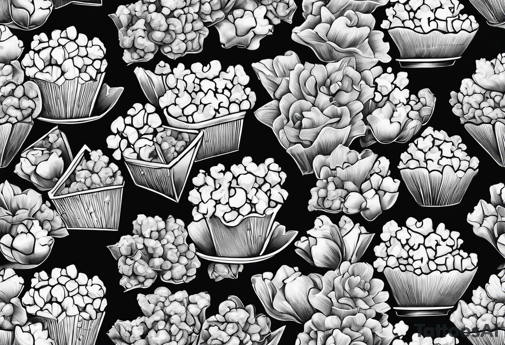 Popcorn tattoo idea