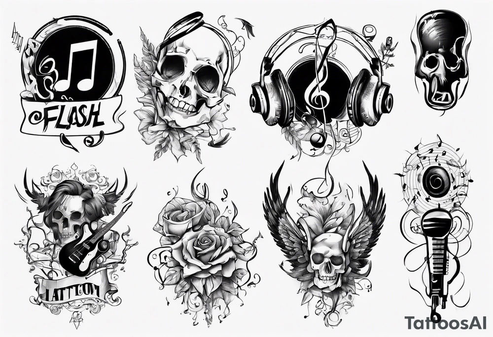music tattoo idea