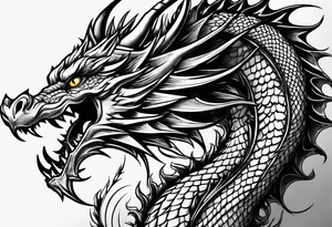 dragon tattoo for a shoulder tattoo idea