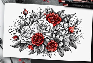 Love flowers family outdoors tattoo idea