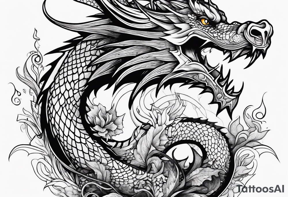 dragon tattoo idea