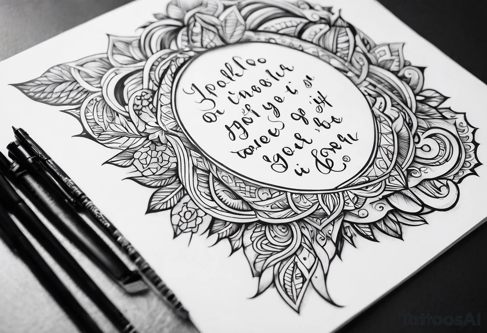 Psalms 56:11 tattoo idea