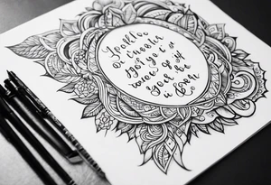 Psalms 56:11 tattoo idea