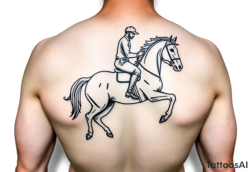 rider on the white horse tattoo idea