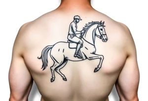 rider on the white horse tattoo idea