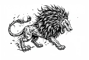 Lion gardien chinois tattoo idea