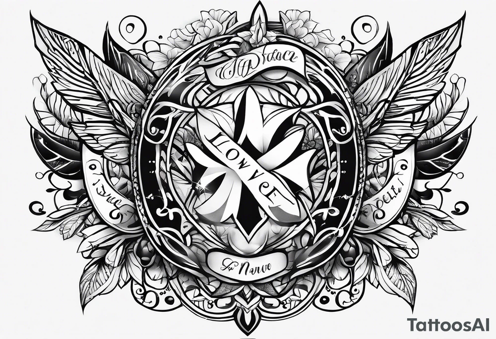 Script “powerful” tattoo idea