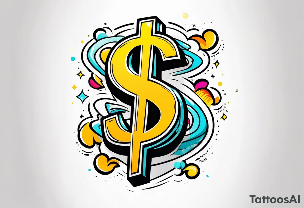 Dollar sign tattoo idea