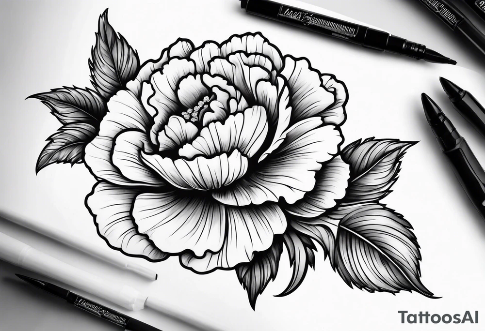 Carnation tattoo idea
