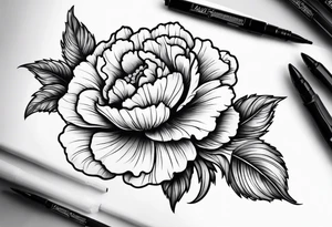 Carnation tattoo idea