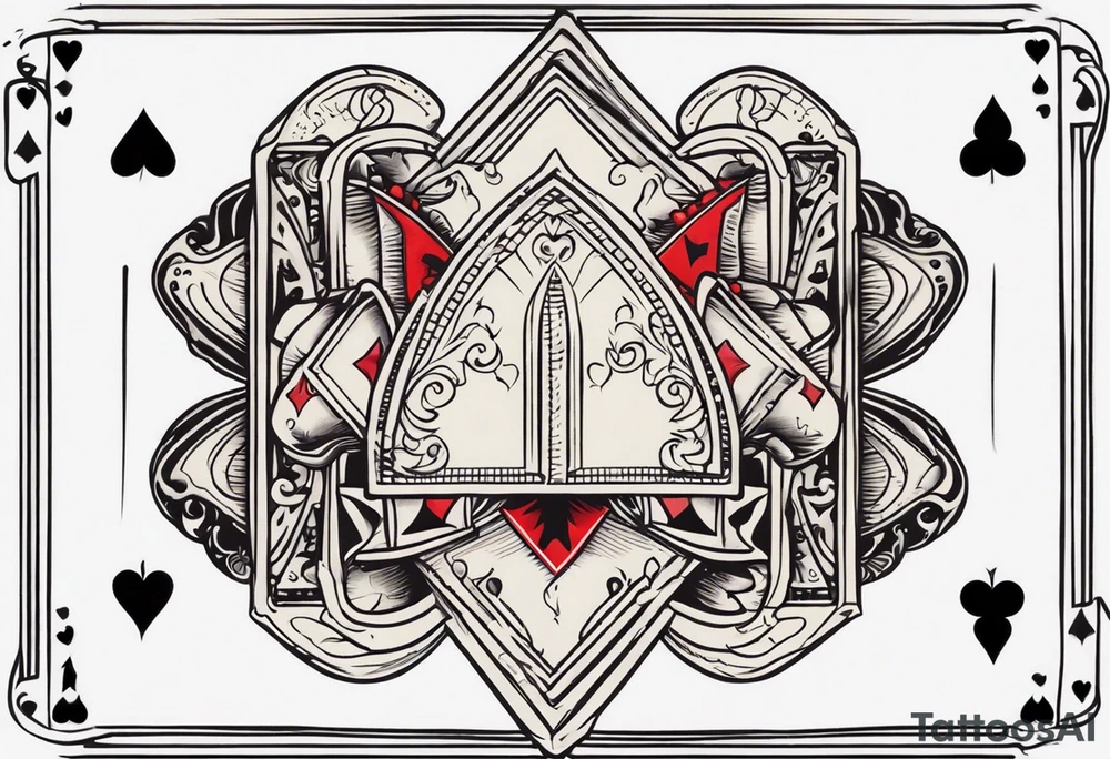 playing cards tattoo idea