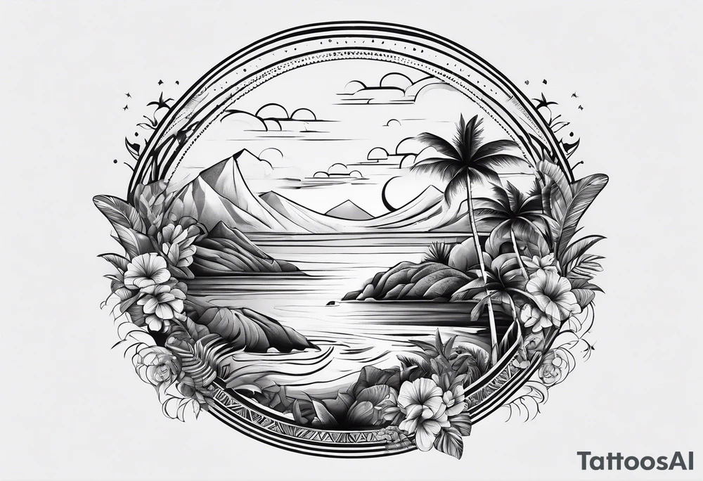 island vibes tattoo idea
