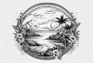 island vibes tattoo idea
