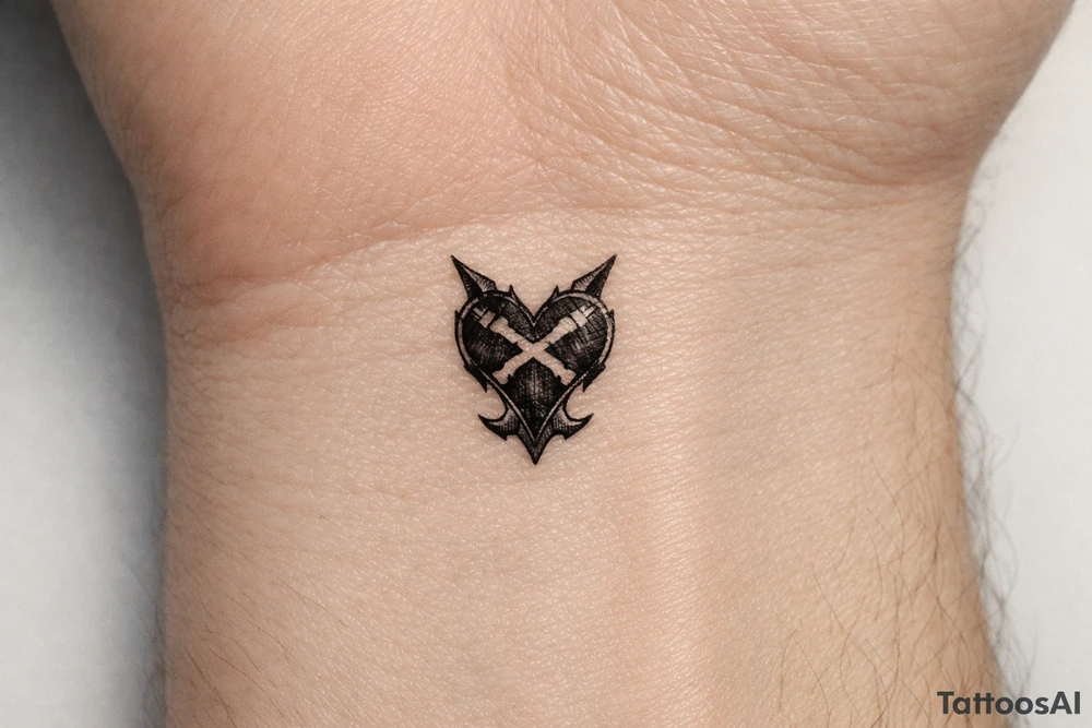 show me a tattoo of heartless shading tattoo idea