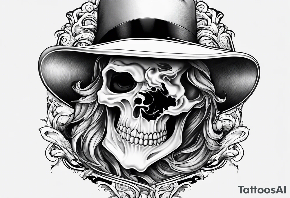 Ghost with cap tattoo idea