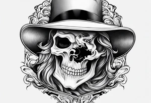 Ghost with cap tattoo idea