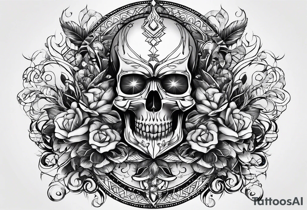 Konzept Tattoo, no skulls, no flames tattoo idea