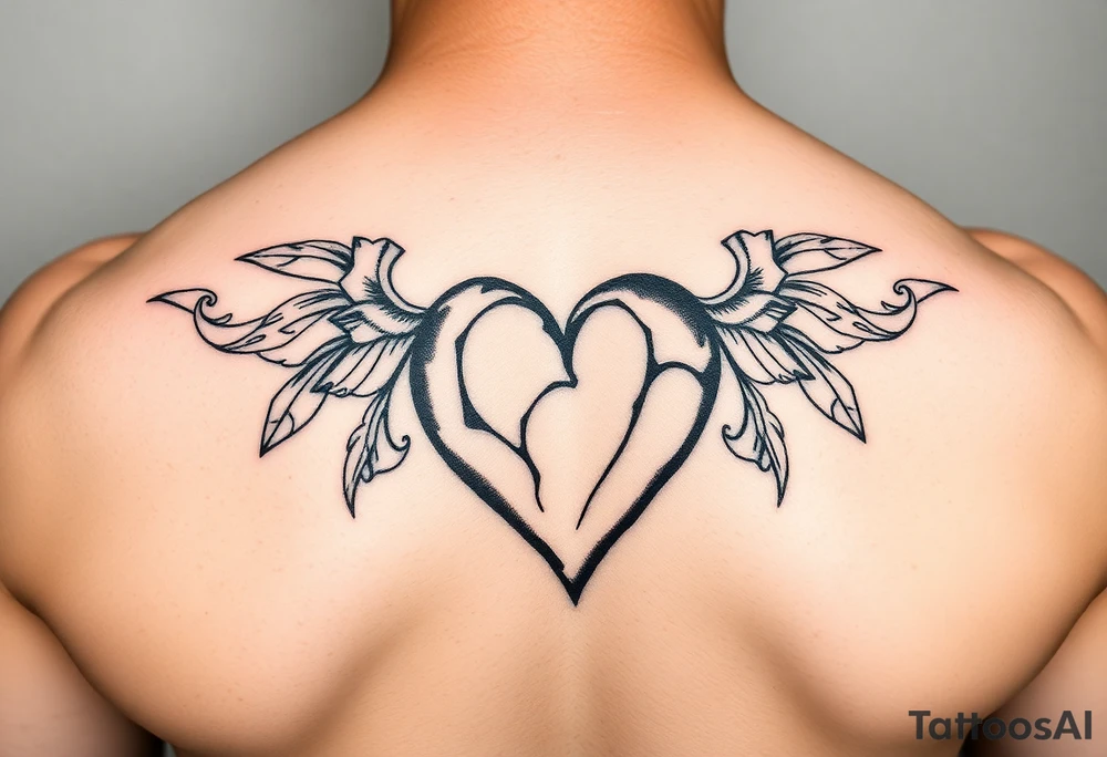 ti amo L in a heart small tattoo idea